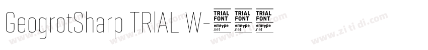 GeogrotSharp TRlAL W字体转换